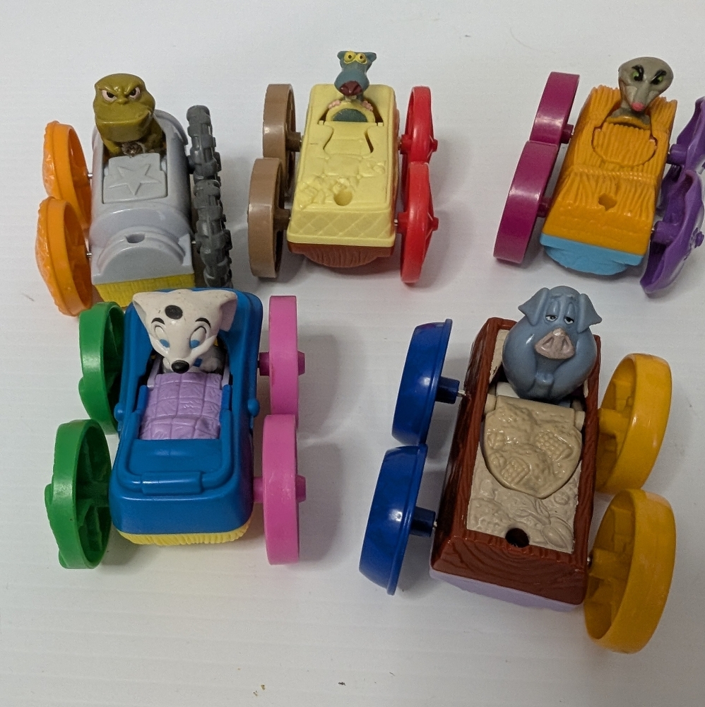 Vintage McDonald's By Disney Flipcars 90s Happy Meal Dalmatians 5 Cars